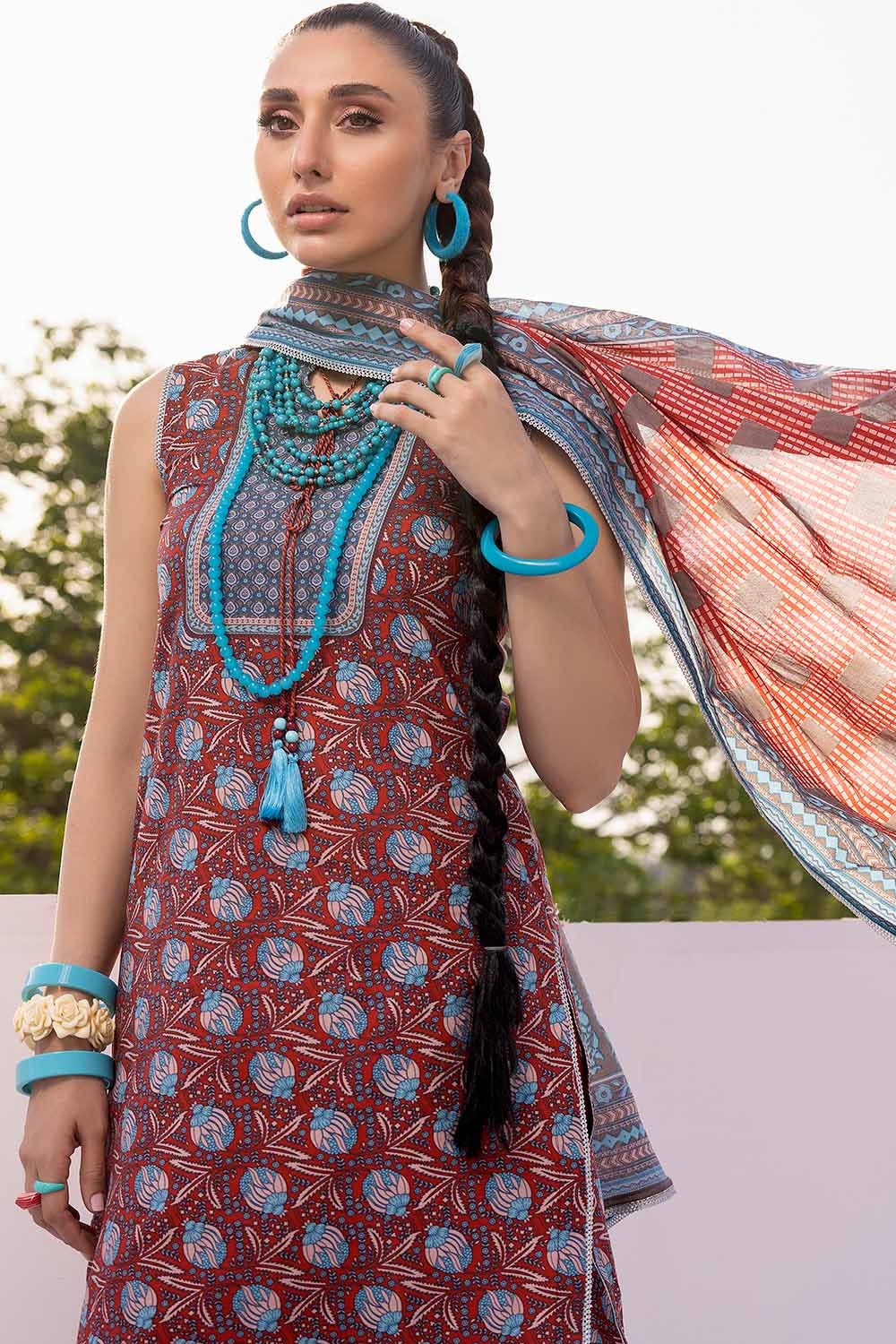 3 Piece Lawn Printed Unstitched Suit Cl-32450 A