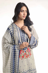 3 Piece Unstitched Printed Lawn Suit CLP-42163