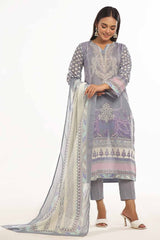3 Piece Unstitched Printed Lawn Suit CLP-42001