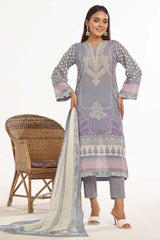 3 Piece Unstitched Printed Lawn Suit CLP-42001