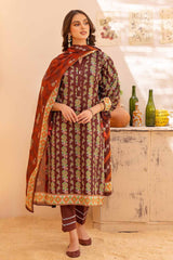 3 Piece Printed Lawn Unstitched Suit CL-32586 B