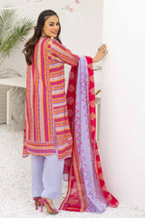 3 Piece Printed Lawn Unstitched Suit CL-32585 A