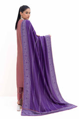 3 Piece Unstitched Embroidered Acrylic Suit with Embroidered Acrylic Dupatta AP-42003