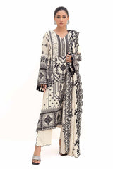 3 Piece Unstitched Embroidered Acrylic Suit with Embroidered Acrylic Dupatta AP-42006
