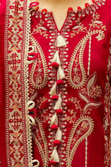 3 Piece Unstitched Embroidered Acrylic Suit with Embroidered Acrylic Dupatta AP-42009