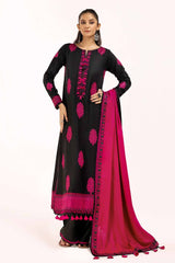 3 Piece Unstitched Embroidered Acrylic Suit with Embroidered Pashmina Dupatta AP-42016