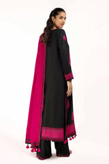 3 Piece Unstitched Embroidered Acrylic Suit with Embroidered Pashmina Dupatta AP-42016