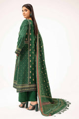 3 Piece Unstitched Gold and Lacquer Printed Suit with Gold and Lacquer Printed Acrylic Dupatta AP-42028