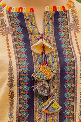 3 Piece Unstitched Printed Khaddar Suit with Printed Pashmina Dupatta AP-42031