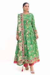 3 Piece Unstitched Printed Khaddar Suit with Printed Pashmina Dupatta AP-42036
