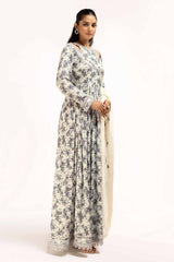 3 Piece Unstitched Printed Cotail Suit with Embroidered Acrylic Dupatta AP-42039
