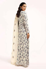 3 Piece Unstitched Printed Cotail Suit with Embroidered Acrylic Dupatta AP-42039
