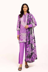 3 Piece Unstitched Printed Karandi Suit AY-42002