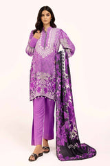 3 Piece Unstitched Printed Karandi Suit AY-42002