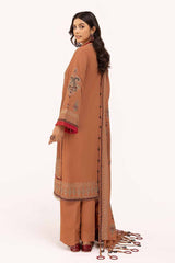 3 Piece Unstitched Embroidered Karandi Suit with Embroidered Karandi Dupatta AY-42005