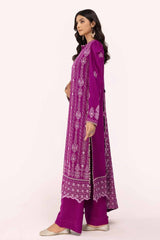 3 Piece Unstitched Embroidered Karandi Suit with Embroidered Karandi Dupatta AY-42009