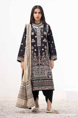 3 Piece Printed Embroidered Lawn Unstitched Suit B-32025