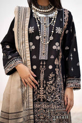 3 Piece Printed Embroidered Lawn Unstitched Suit B-32025