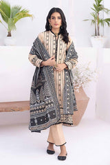 3 Piece Printed Embroidered Lawn Unstitched Suit B-42003