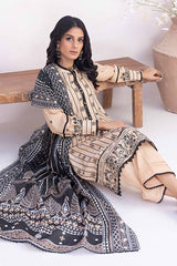 3 Piece Printed Embroidered Lawn Unstitched Suit B-42003