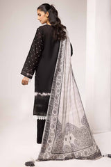 3 Piece Unstitched Embroidered Lawn Suit B-42017