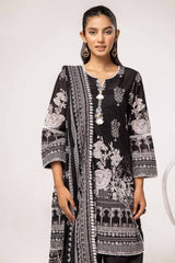 3 Piece Unstitched Printed Lawn Suit B-42018