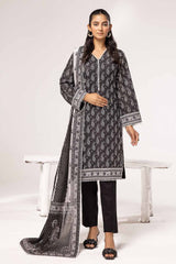 3 Piece Unstitched Printed Lawn Suit B-42020