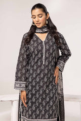 3 Piece Unstitched Printed Lawn Suit B-42020