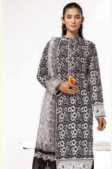 3 Piece Unstitched Printed Lawn Suit B-42024
