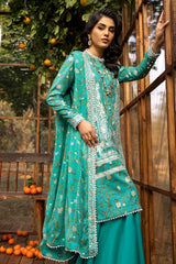 3 Piece Embroidered Printed Lawn Unstitched Suit with Embroidered Printed Chiffon Dupatta BCT-42004