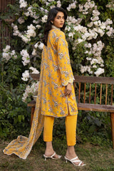 3 Piece Embroidered Printed Lawn Unstitched Suit with Embroidered Printed Chiffon Dupatta BCT-42008