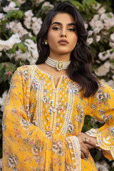 3 Piece Embroidered Printed Lawn Unstitched Suit with Embroidered Printed Chiffon Dupatta BCT-42008