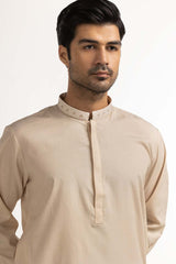 Beige Embroidered Kurta KR-EMB24-037