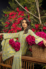 3 Piece Printed Lawn Unstitched Suit with Chiffon Dupatta BM-42003