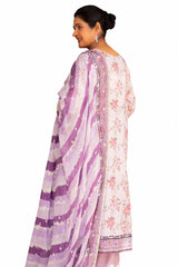 3 Piece Unstitched Printed Lawn Suit with Chiffon Dupatta BM-42023
