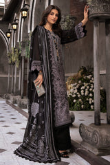 3 Piece Embroidered Printed Lawn Unstitched Suit with Burnout Tissue Silk Dupatta BN-42002
