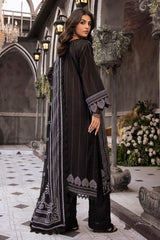 3 Piece Embroidered Printed Lawn Unstitched Suit with Burnout Tissue Silk Dupatta BN-42002