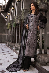 3 Piece Embroidered Printed Lawn Unstitched Suit with Burnout Tissue Silk Dupatta BN-42002