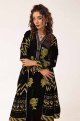 3 Piece Unstitched Burnout Velvet Suit with Diamanties Burnout Velvet Dupatta BVL-42001