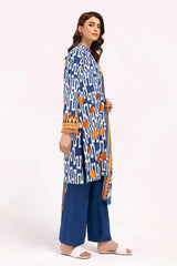 3 Piece Unstitched Embroidered Corduroy Suit with Printed Cotton Net Dupatta CD-42003