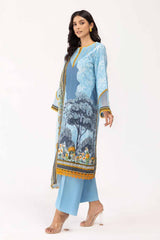3 Piece Unstitched Corduroy Suit with Cotton Net Dupatta CD-42004
