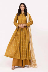 3 Piece Unstitched Corduroy Suit with Cotton Net Dupatta CD-42006