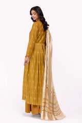 3 Piece Unstitched Corduroy Suit with Cotton Net Dupatta CD-42006