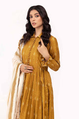 3 Piece Unstitched Corduroy Suit with Cotton Net Dupatta CD-42006