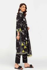 3 Piece Unstitched Embroidered Corduroy Suit with Printed Cotton Net Dupatta CD-42007