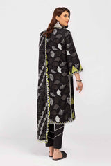 3 Piece Unstitched Embroidered Corduroy Suit with Printed Cotton Net Dupatta CD-42007