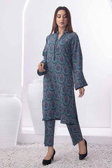 2 Piece Printed Dhanak Unstitched Suit WNST-32079