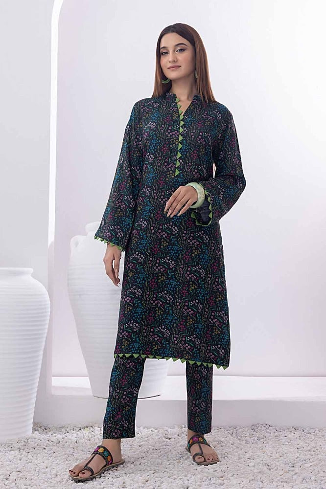 2 Piece Printed Dhanak Unstitched Suit WNST-32081