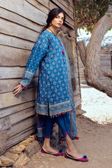 3 Piece Gold Printed Lawn Unstitched Suit CL-42003 A