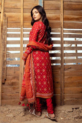 3 Piece Gold Printed Lawn Unstitched Suit CL-42004 A